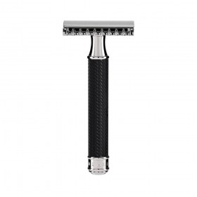 Aparat de ras clasic Safety Razor cu piaptan deschis Muehle R41 Black